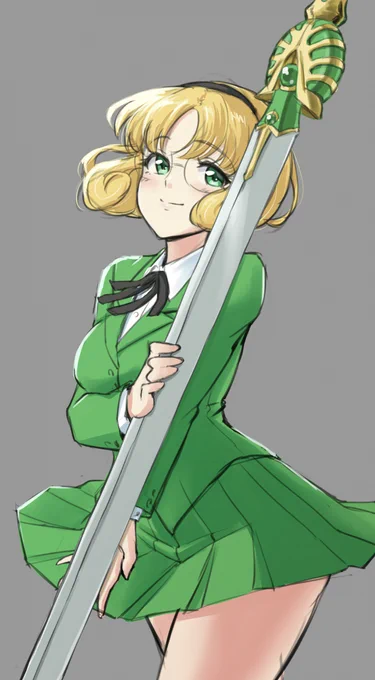 27年ぶりにレイアースの風ちゃん描いたよ。 