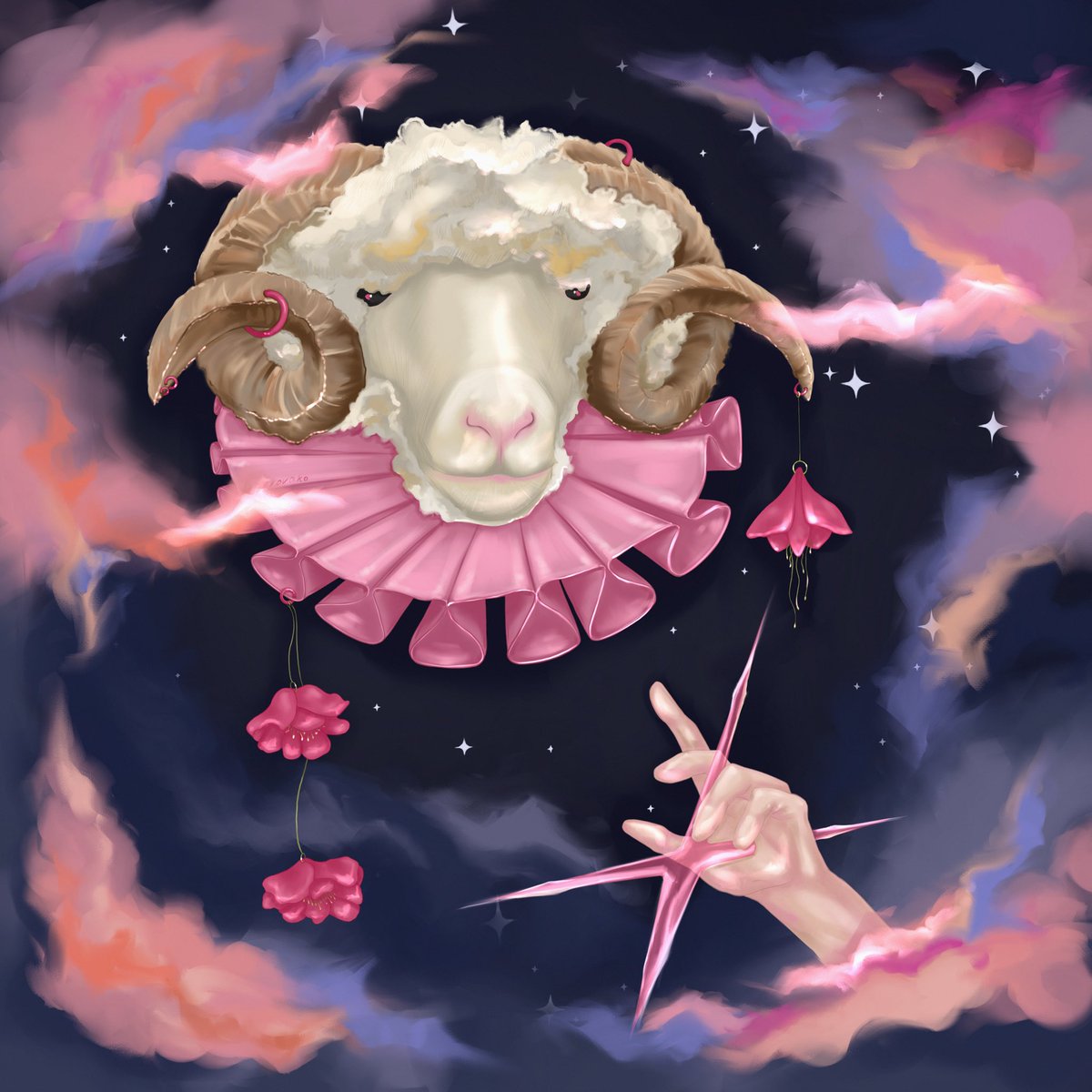 A little bit of my bright mystical art, which is created so that you don’t forget to take care of yourself💖 #TEZOSTUESDAY 

🌈Soulmate🌈
Collaboration <a href="/mmosssart/">MOSSSART</a> 
11 available 
5XTZ
objkt.com/asset/KT1AtzPA… 

✨Dreaming✨
7 XTZ
5/15 available
objkt.com/tokens/KT1AtzP…