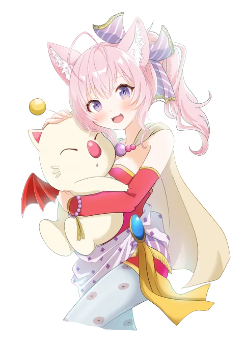 ティナ衣装のこよーて&amp;モグ こちらは透過verです!