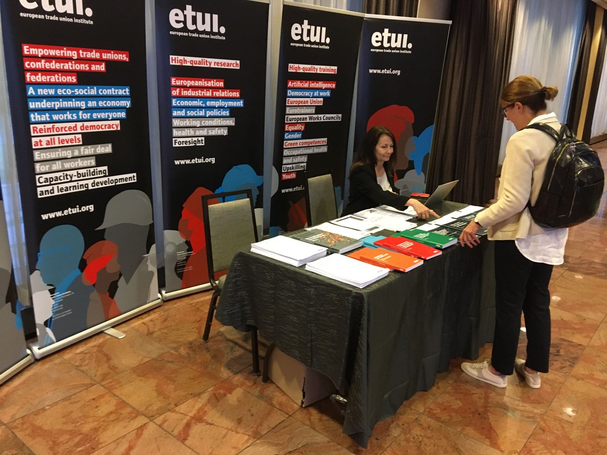 ETUI_org's tweet photo. The ETUI team was out in force at the 20th International Labour and Employment Relations Association #ILERA World Congress, with a special 🗣️ symposium:
'Brave New World: Industrial Relations Reshaping Europe in Wider Context'
Key readings on -
📚 #TradeUnionRenewal
📚 #DemocracyAtWork
📚 #CollectiveBargaining
📚 #Digitalisation
📚 #JustTransition
- right here 🔗 https://t.co/iGPUH7xn7x (with a special code for free shipping)
ℹ️ https://t.co/4DV2ptsbAF