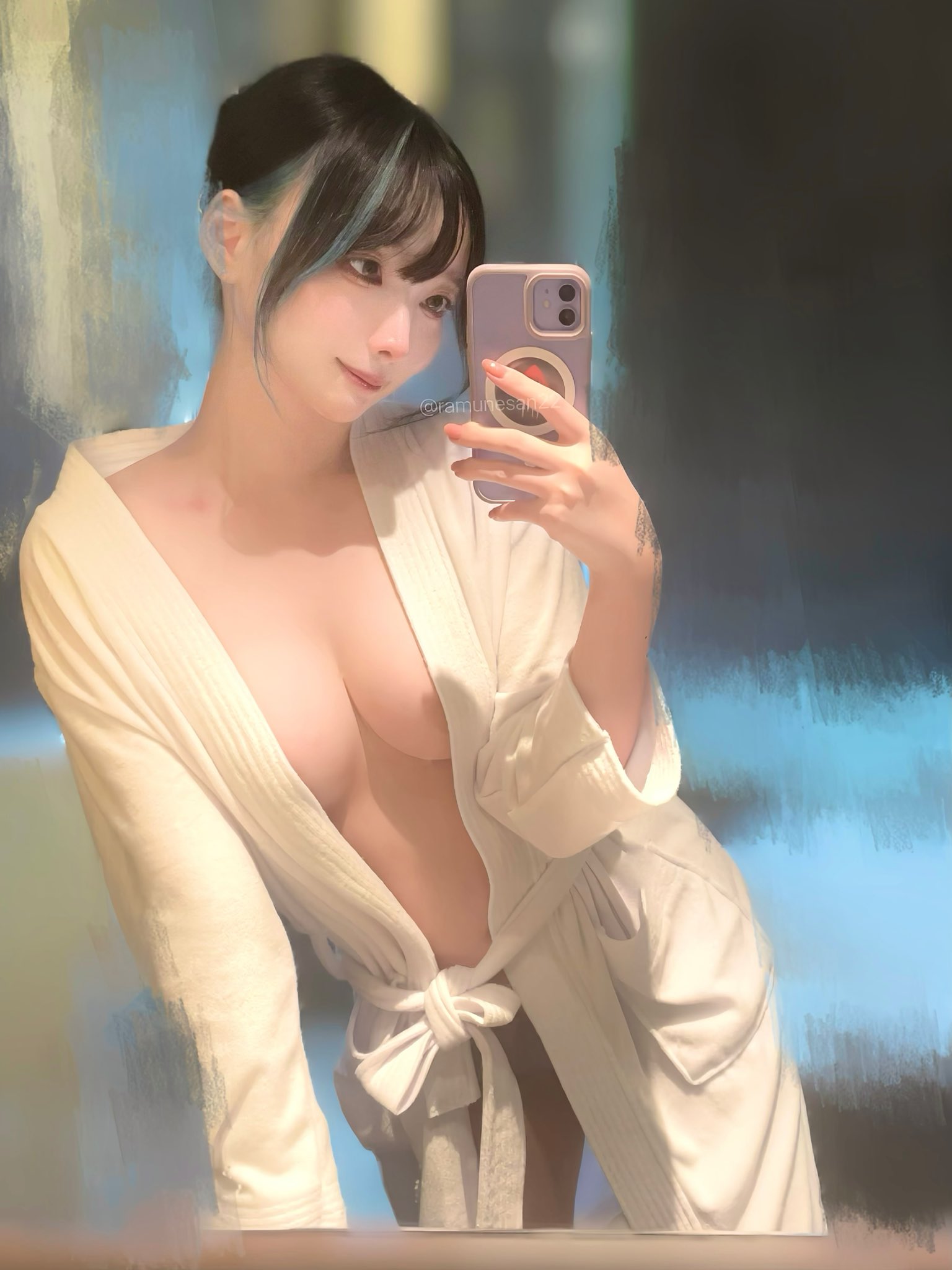 はらり…おはだけ、いい女？｜らむねさんのエロ画像（@ramunesan22）