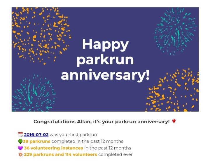 I'm fitter, happier, and I have a lot more t-shirts.
#loveparkrun