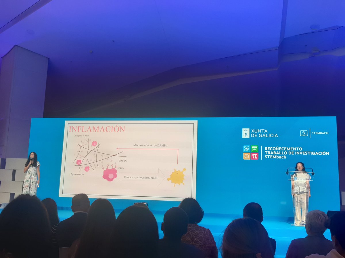 CarlosVaam's tweet photo. Hoxe Natalia y Hal Nul alumnas do @ieseusebiodagarda que titorizamos en @girblanco1  @UDC_gal  presentaron o seu proxecto no acto de Recoñecemento dos traballos de investigación do alumnado STEMbach do curso 2023/24 @EduXunta #orgullosos https://t.co/a48Ux8Nv4F