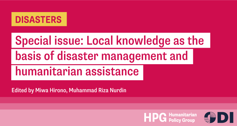 SarahJPh37's tweet photo. Special issue in #Disasters edited by @MiwaYang  and Muhammad Riza Nurdin. 
👉https://t.co/rya2uOmryP
Contributions from Yasuko Hassall Kobayashi; Maria Tanyag; Caroline Reeves; Gian Powell B. Marquez &amp;  Ronald Dionnie Olavides; Daniel Moritz Marutschke https://t.co/4eqNyf864h