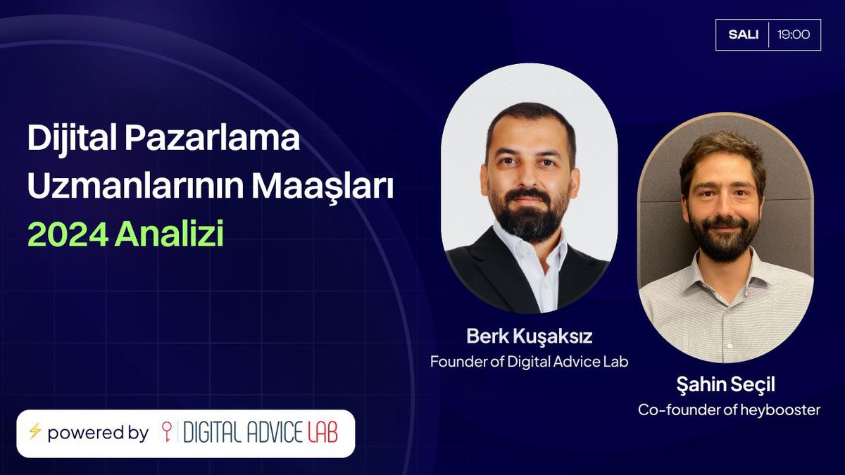 Yaptığımız maaş anketi için <a href="/Sahin_Secil/">Şahin Seçil 🎙</a>  ile 19.00'da Linkedin'de canlı yayın yapacağız. Yaklaşık 40 dakika sürecek bu yayına aşağıdaki linki kullanarak "Katıl" yapabilirsiniz ve yayın saati gelince Linkedin üzerinden bizlere eşlik edebilirsiniz 🙏

linkedin.com/events/7213406…
