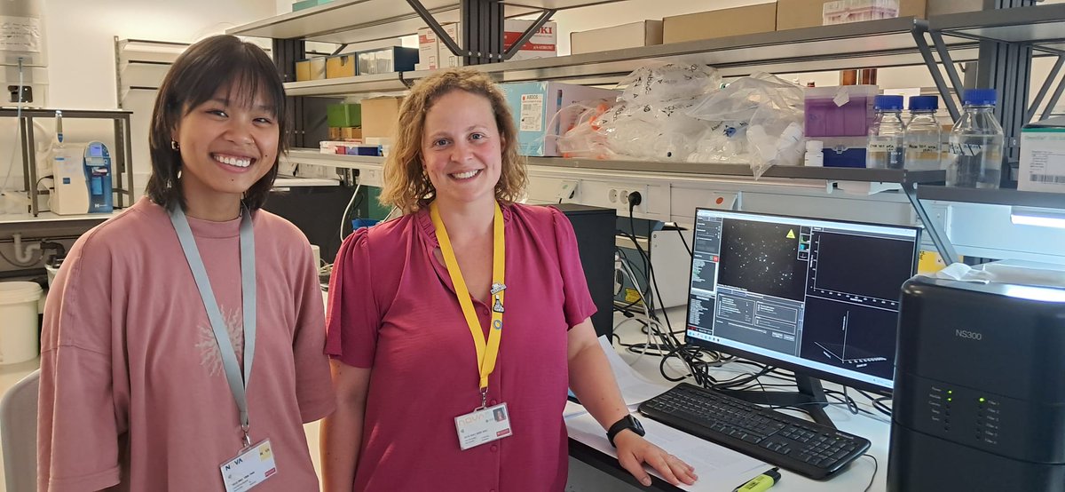 Happy to host Mai Van from <a href="/UniLuebeck/">Universität Lübeck</a>. 
Mai is supervised by our <a href="/AFilipaRaimundo/">Ana Filipa Raimundo</a>  and is developing project on »Brain permeability to extracellular vesicles derived from phenolic metabolites-stimulated cells«
Thanks to <a href="/EVCA_Twinning/">EVCA Twinning Project</a> <a href="/EUErasmusPlus/">Erasmus+</a> and AuslandsBAföG state grant