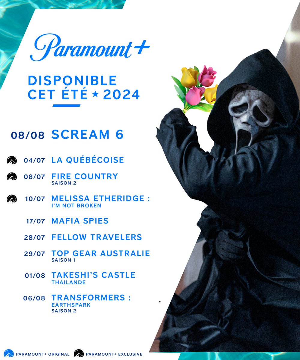 CineTrailersfr's tweet photo. Découvrez les sorties du mois de juillet 2024 sur Universal+, Paramount+ et Flimo
#Paramountplus #Universalplus #Flimo @universalplusfrance @paramountplusfr @filmotv https://t.co/7S2JV7CTT3