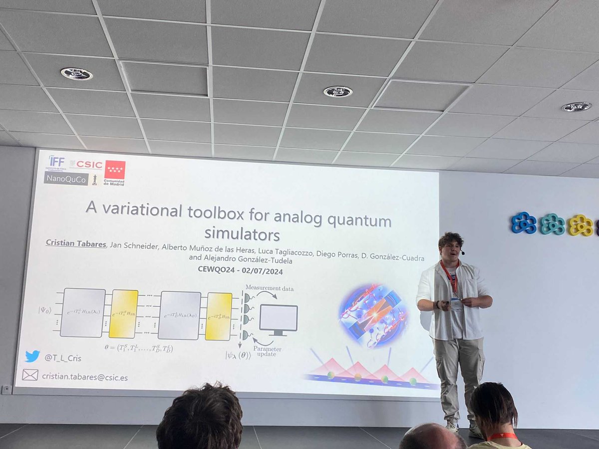 queen_of_fog's tweet photo. Cristian Tabares (@T_L_Cris) and Alberto Muñoz de las Heras (@munozdelasheras): the Quinfog representation at the Central European Workshop on Quantum Optics in Olomouc🇨🇿!! @iff_csic https://t.co/7F5kYMmBpU
