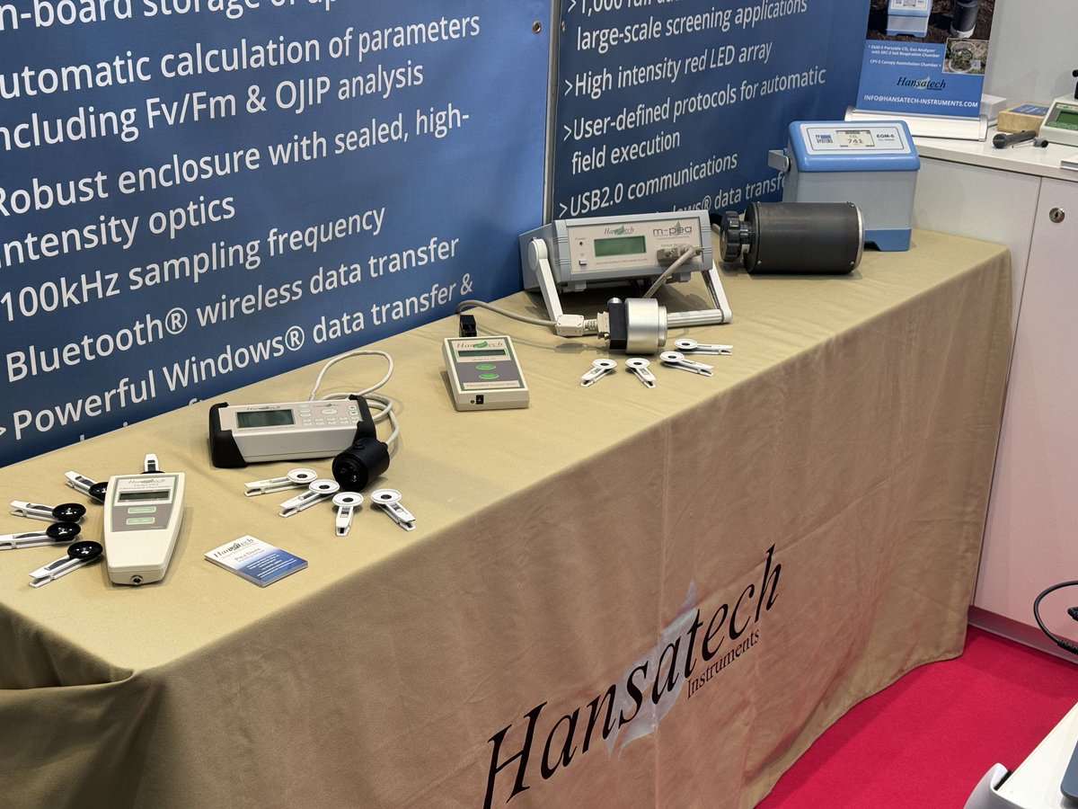 Hansatech Instruments (@hansatechinst) on Twitter photo Thoroughly enjoying our first day at #SEBconference in Prague! Come and see Paul & Darran on booth 14 to see our systems for chlorophyll fluorescence, mitochondrial respiration & photosynthesis measurements! <a href="/SEBiology/">SEB @sebiology.bsky.social</a> <a href="/pp_systems/">PP Systems International @ppsystems.bsky.social</a> Thoroughly enjoying our first day at #SEBconference in Prague! Come and see Paul & Darran on booth 14 to see our systems for chlorophyll fluorescence, mitochondrial respiration & photosynthesis measurements! <a href="/SEBiology/">SEB @sebiology.bsky.social</a> <a href="/pp_systems/">PP Systems International @ppsystems.bsky.social</a>
