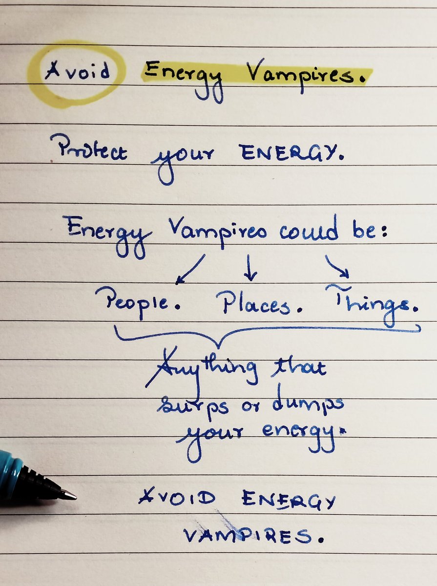 Your ENERGY is too important to you.