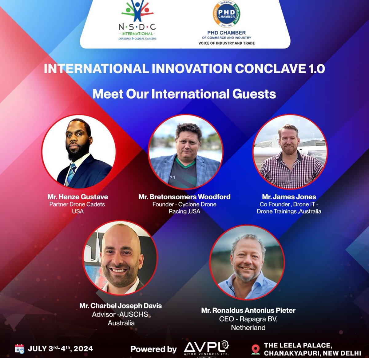 🌟 Meet Our International Guests at the International Innovation Conclave 1.0! 🌟

🚀 Excited to announce that I will be speaking at the International Innovation Conclave 1.0! 🚀

Join us on July 3-4, 2024, at the prestigious The Leela Palace, New Delhi, as we reimagine the