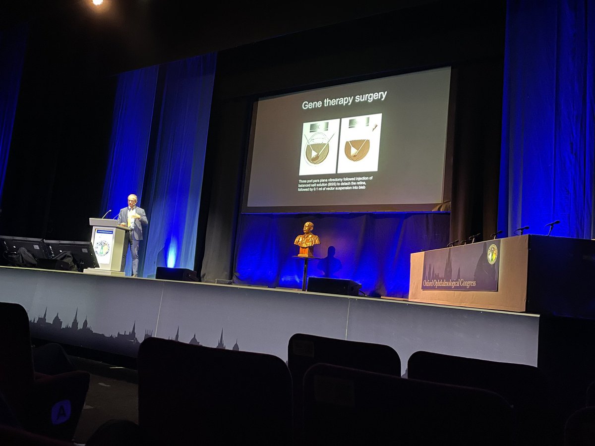 Our Doyne Lecturer for 2024 is Professor Robert MacLaren, sharing his career’s work on gene therapies #OOC2024