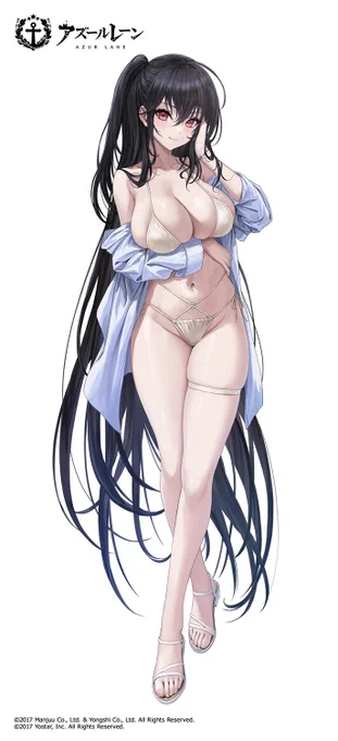 カーテン魂さんにて大鳳描き下ろしました #アズールレーン 