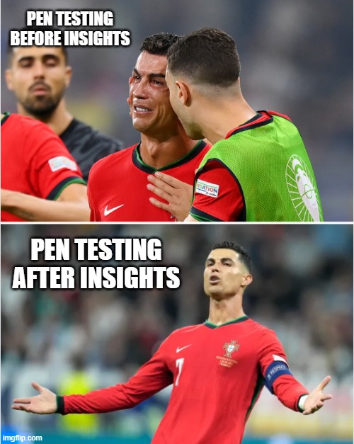 aschuett's tweet photo. Ronaldo's redemption last night reminded us of the rollercoaster emotions pen testing can stir for organizations... https://t.co/otBXw3TcEo