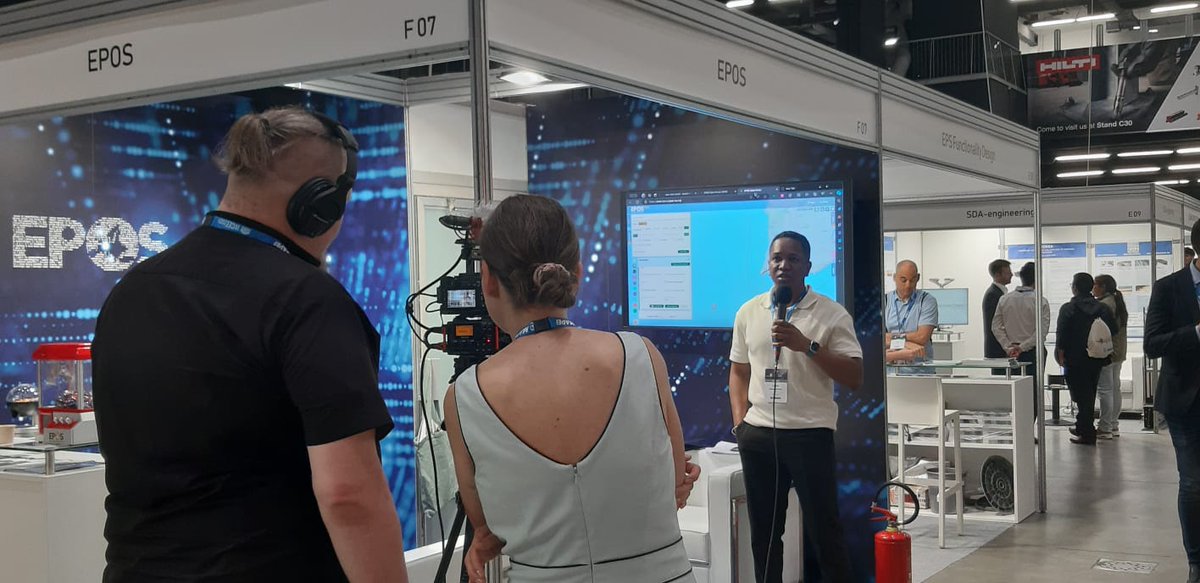 EPOSeu's tweet photo. EPOS ERIC's services might now include "film set design" 😂 Check out our #GeoInquire partners in action 📽 Only at @wcee2024!
#EarthquakeEngineering #WCEE #Milan #Opensource #Openscience #Research #Seismology #Engineering #EPOSERIC #SolidEarthScience #eposdataportal https://t.co/bOd1wtD8iI