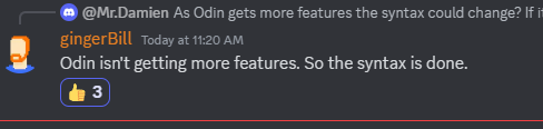 jakubtomsu_'s tweet photo. this is genuinely one of the best things about #odinlang. The language is so simple and it's basically done. I don't have to worry about learning new shit every week like in C++/Rust/javascript https://t.co/Df1PekbXXM