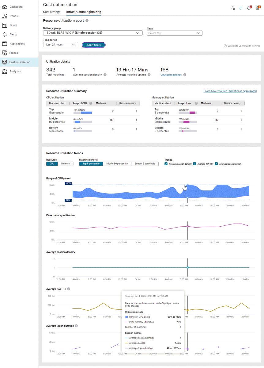 cstalhood's tweet photo. What's new in Citrix DaaS July 2024 https://t.co/3TSVegJGY1 < Infrastructure rightsizing; Machine uptime alert; endpoint metrics including WIFI signal strength; update write-back cache settings post MCS creation https://t.co/dDDbRBYh7S