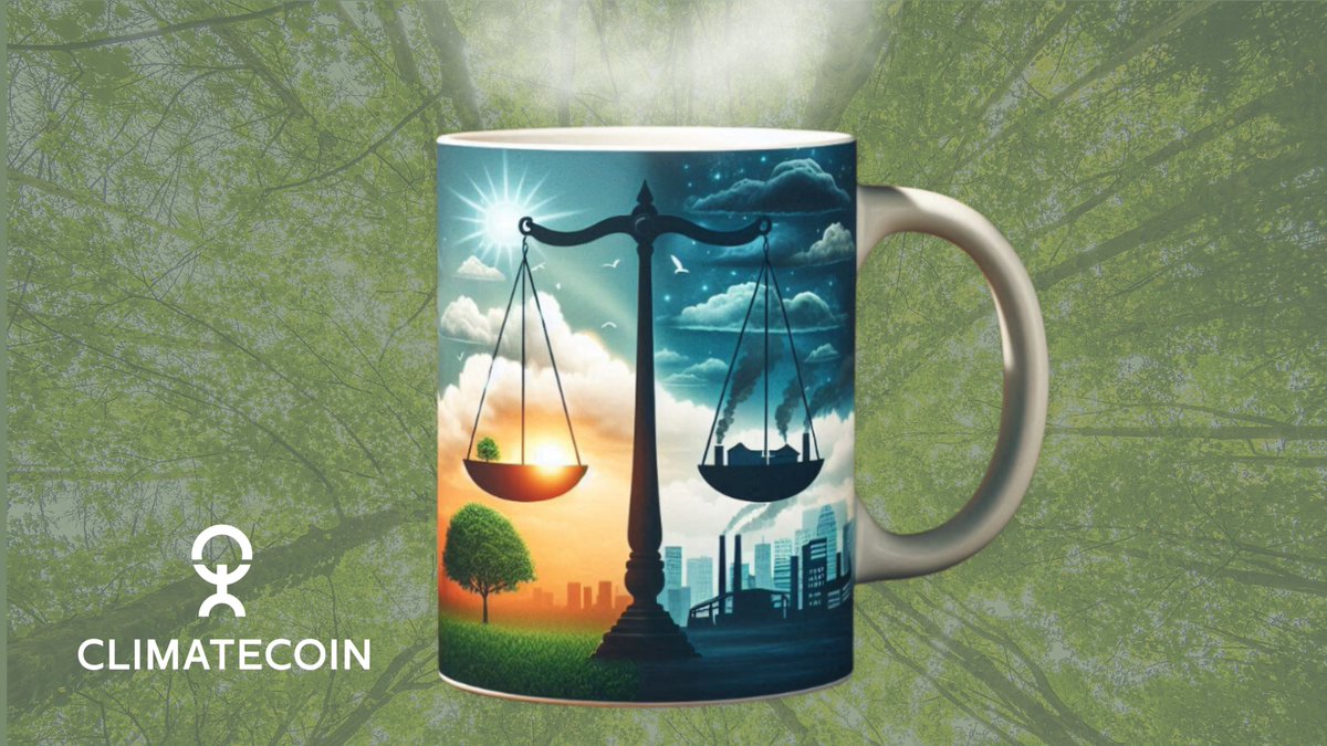 Here's how the Climatecoin team starts the week: with a good dose of coffee and keeping climate balance in mind☕️