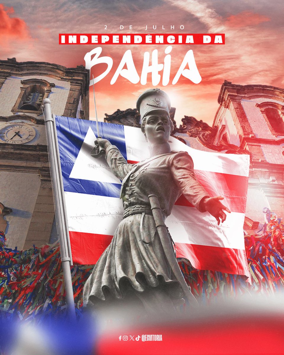 Nasce o sol a 2 de julho! Brilha mais que no primeiro! 

Viva o 2 de Julho! Viva a Independência da nossa Bahia! Salve Maria Quitéria! Salve 2 de Julho! 

#PegaLeão #IndependênciadaBahia