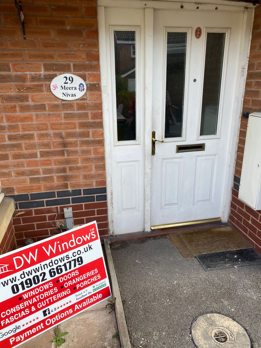 A very happy customer upgrading to a <a href="/rockdoorltd/">Rockdoor Ltd</a>  - All doors are manufactured here in the UK, with numerous industry-standard accreditations, including the Police backed security initiative – Secured by Design📷
Start your free quotation today by calling us on 01902 661779!