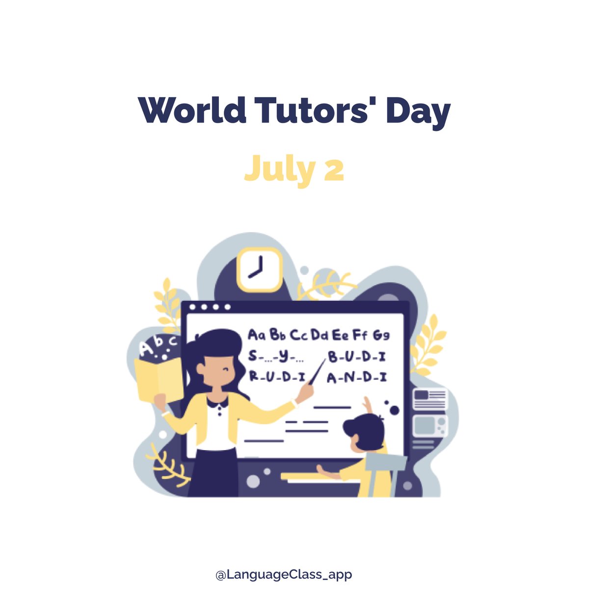 LanguageClass23's tweet image. 🎉 Happy World Tutors&apos; Day!  🌍

Shoutout to all the amazing tutors making learning fun and inspiring every day! 👏

#languageClass #worldtutorsday