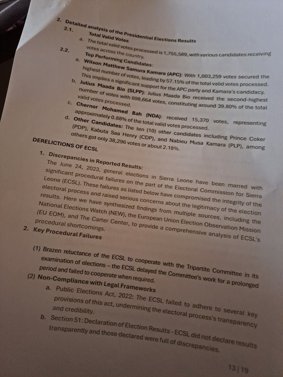 JustMeBeingMe4's tweet photo. .@samurakamara201 Dr Samura Mathew Wilson Kamara should demand @PresidentBio step down...
Julius Maada Bio did NOT win the June 24th, 2023 #SierraLeoneDecides2023 general elections... we should stop rewarding bad behaviour.
#MaadaBioMustGo
#SierraLeone 🇸🇱
#SaloneX
#FreetownStories
@USEmbFreetown
@UKinSierraLeone
@ecowas_cedeao
@LisaJChesney
@StateDept
@FCDOGovUK
@EUinSierraLeone
@eueomsl2023
@BBCAfrica
@AJEnglish