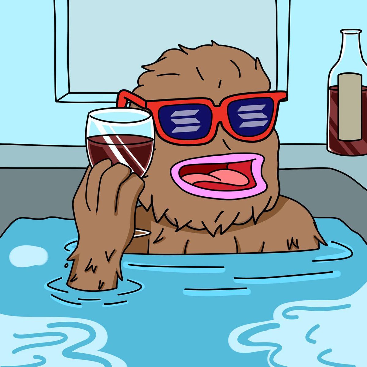 PumpFunBoysClub's tweet photo. The drinks are on LandWolf. 

$WOLF https://t.co/fubY61owjB