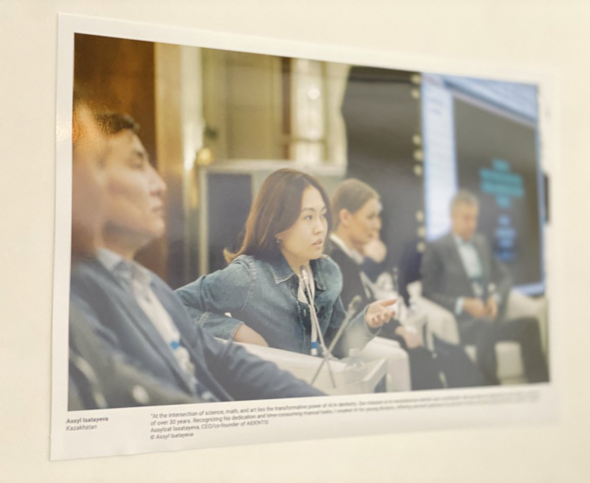 KazAmbUNOG's tweet photo. Proud to have contributed to exhibition on women who pave the way for development in science and technology. “Not a Woman’s Job?: Changing Faces of Science and Tech”, hosted by @UNGeneva, features two Kazakh women Assyl Isatayeva and Dana Alina. https://t.co/ZvQuQ99uVN