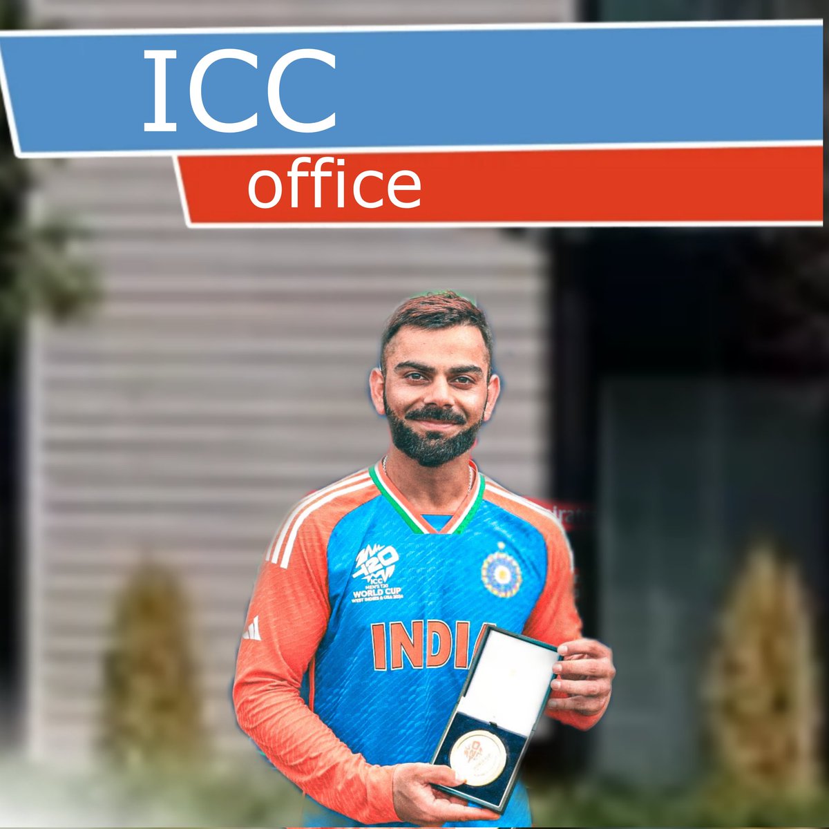 letmecook9's tweet photo. Virat Kohli reached outside the ICC office to give back his potm award because rohit fans on twitter are saying he's not deserving. [TOI] https://t.co/A53Ljc1OV3