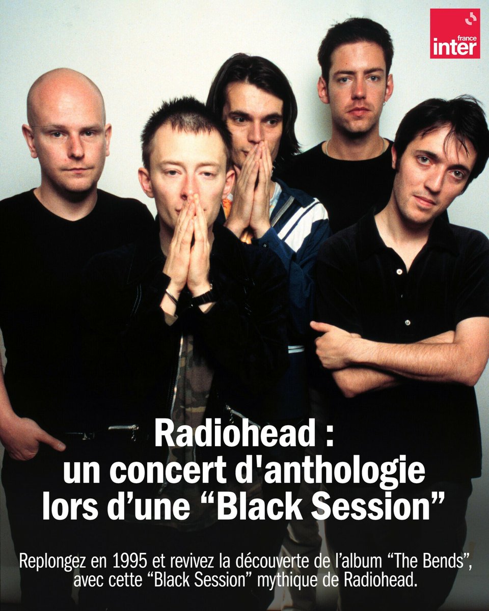 Ce concert est une plongée dans les racines de Radiohead, un bijou, presque un document historique de la musique rock 
➡️ l.franceinter.fr/noj 
#BlackSession
