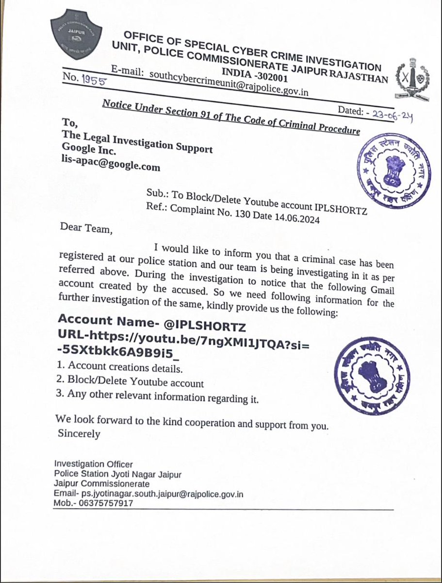 Saumiccraft's tweet photo. Hello @YouTubeIndia @GoogleIndia One of our competitors posted a defamatory video about "Saumic Craft." The video is at https://t.co/2119HOp3RL. We filed a police complaint and reported this to YouTube. The police also emailed YouTube to request removal. https://t.co/2qO8MfiMiU
