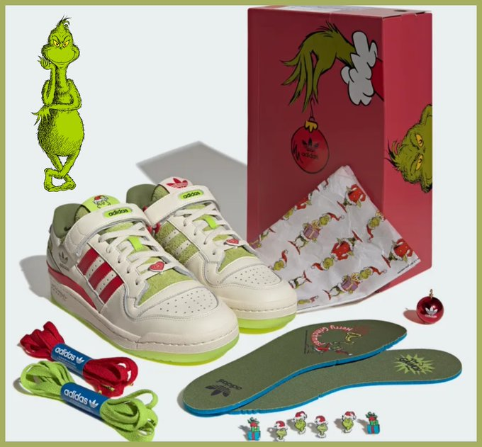 man_savings's tweet photo. Just in time for Christmas 🎄😉

adidas x The Grinch Forum Low - Over 50% OFF

Reduced to £49.99 with FREE Delivery

Ad: Online here >> https://t.co/oOBDJEuygM

*£109.99 RRP - Sizes 6.5 to 12.5

Must be signed on onsite as an FLX member to qualify for free delivery. https://t.co/rsNnpc74yT
