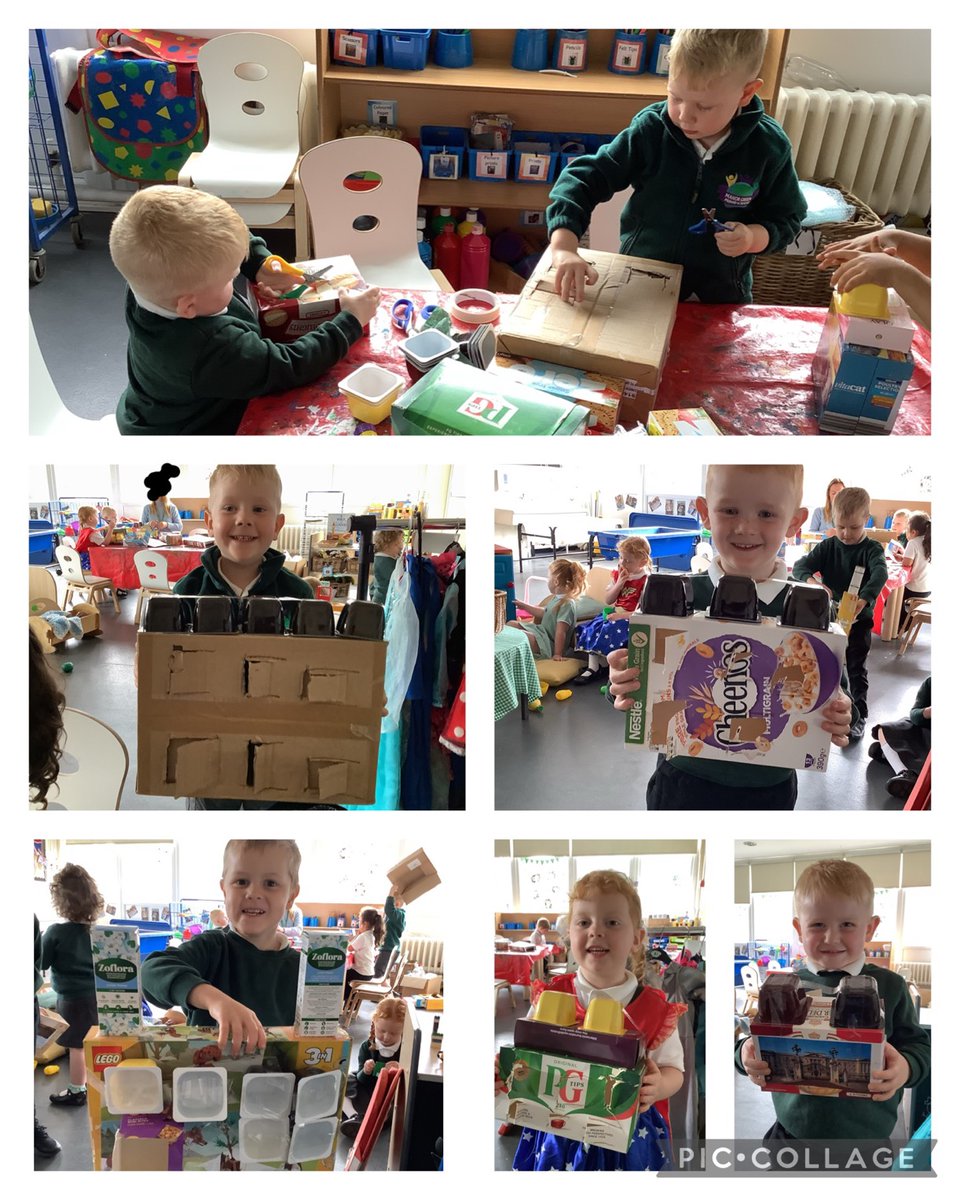 Team Opal have been expressing their creative side this week as they created their own version of Buckingham palace using various junk modelling pieces.
We were very impressed with the way they turned out!