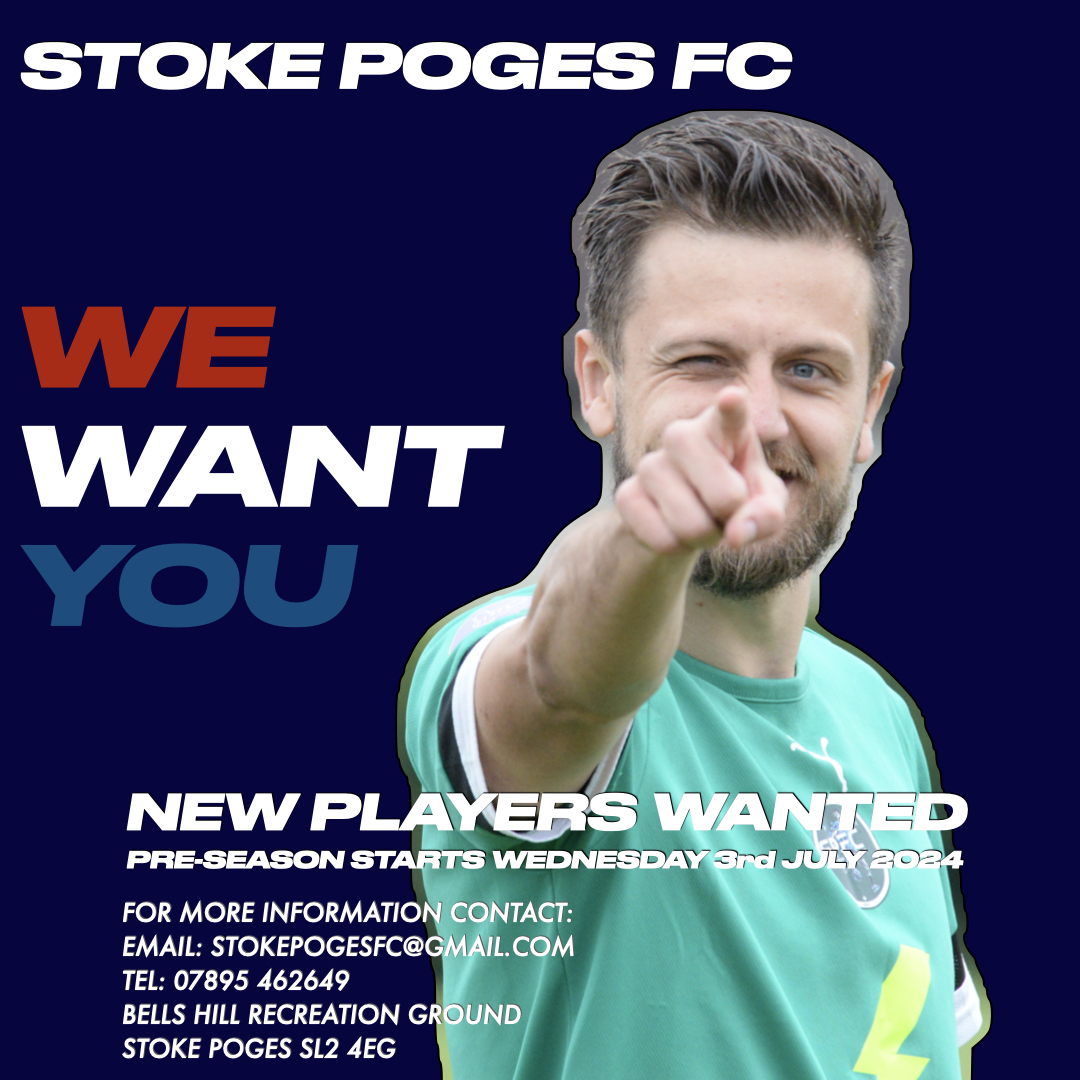 Any players out there looking for a well run club to join then get in touch with
<a href="/StokePogesFC/">SPFC</a>

For more information please DM or call 07895 462649  Pre season starts Wednesday 3rd July 2024