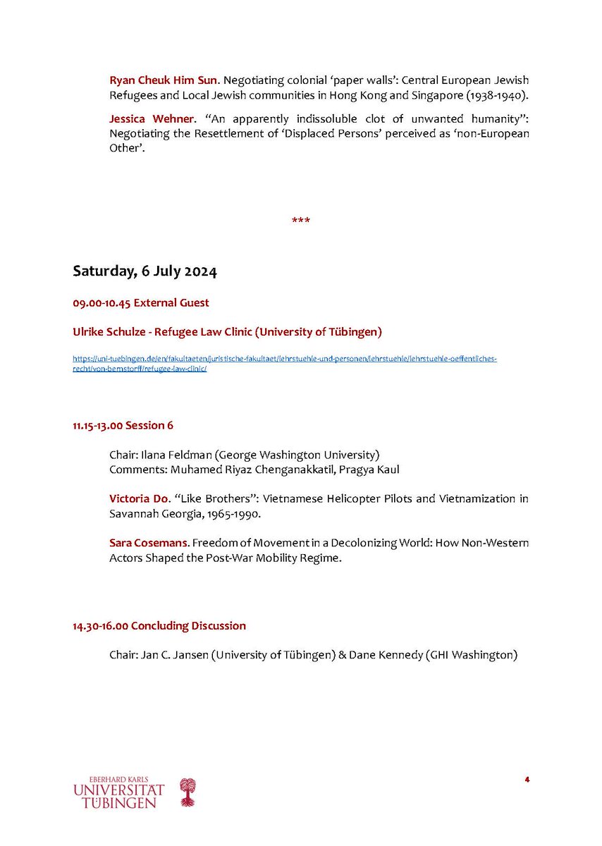 Refugee History Seminar tweet media