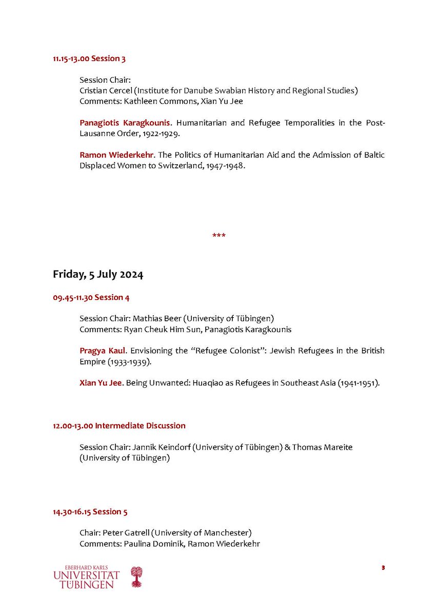 Refugee History Seminar tweet media