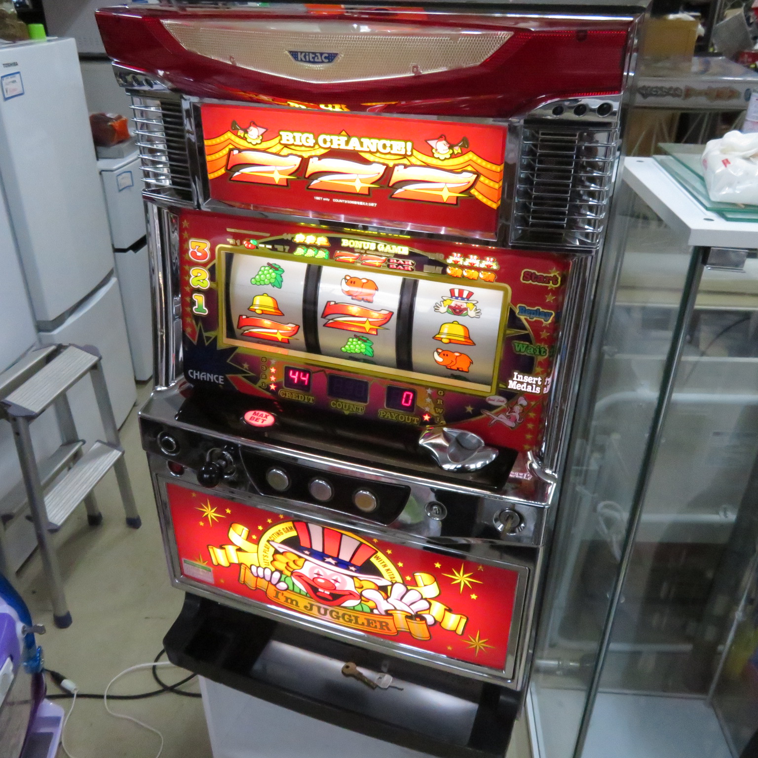 パチスロ実機 アルゼ B-MAX コイン使用 スロット機│江別市の