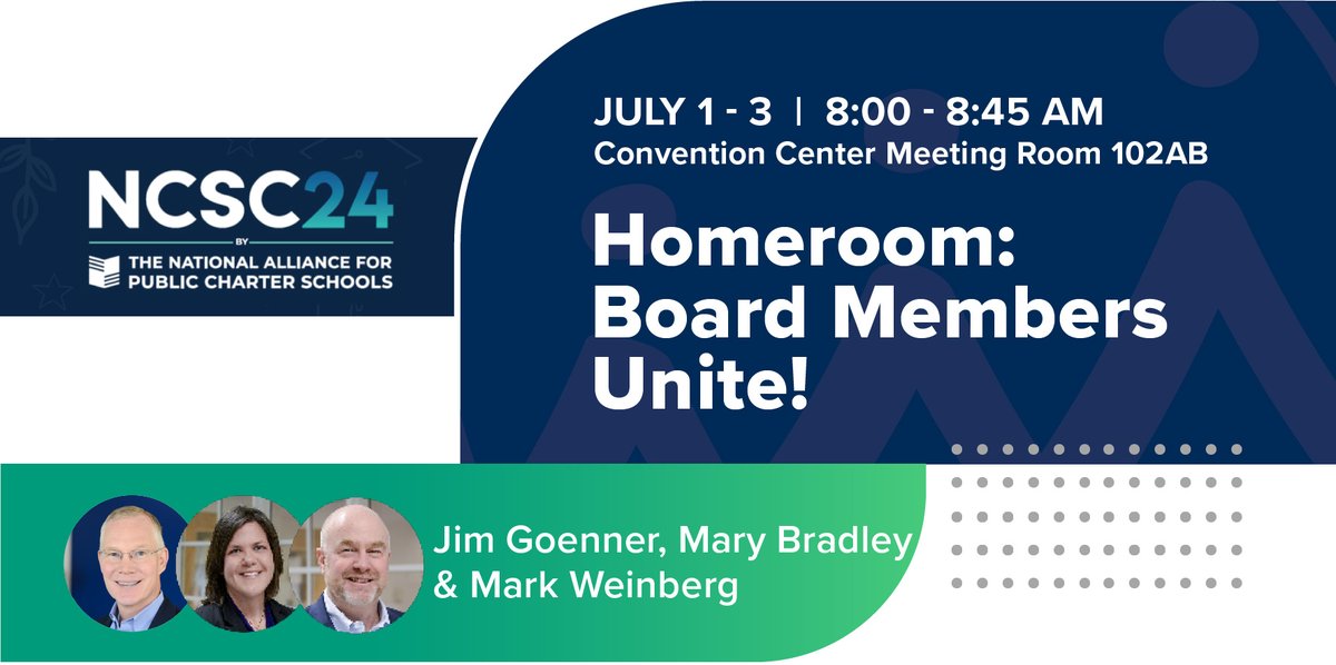 Join us at #NCSC24 for our Board Homeroom! This is your chance to get engaged, be inspired, &amp; bring your member pride to an amazing movement! At our Board Homeroom, we offer guidance, insights &amp; the opportunity to connect with fellow board members &amp; our team of experts.
