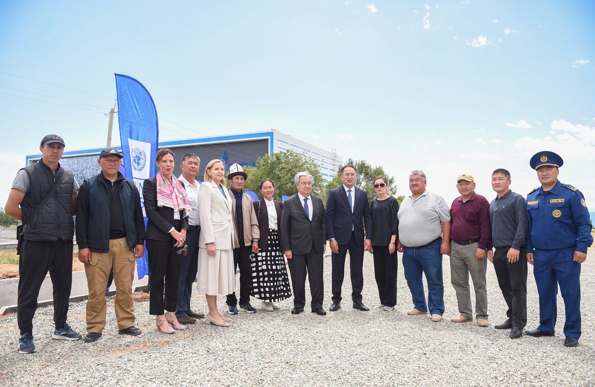 Today, we showcased a project funded by the <a href="/GovJapan/">Japan.Gov</a> contributing to the Early Warning for All initiative. Our joint efforts have significantly advanced Kyrgyzstan's climate, disaster risk management, conservation, and mountain agendas.