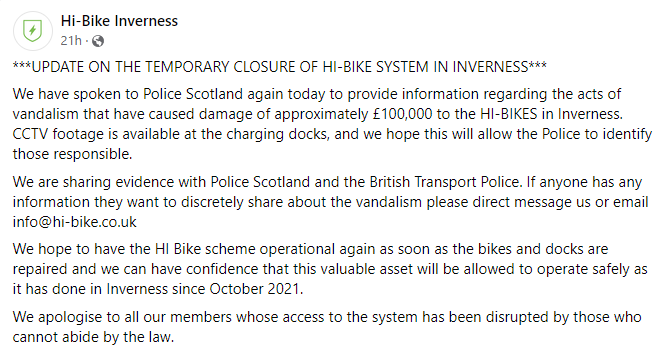 HiBikeInverness's tweet photo. https://t.co/f3iFsbsHHf