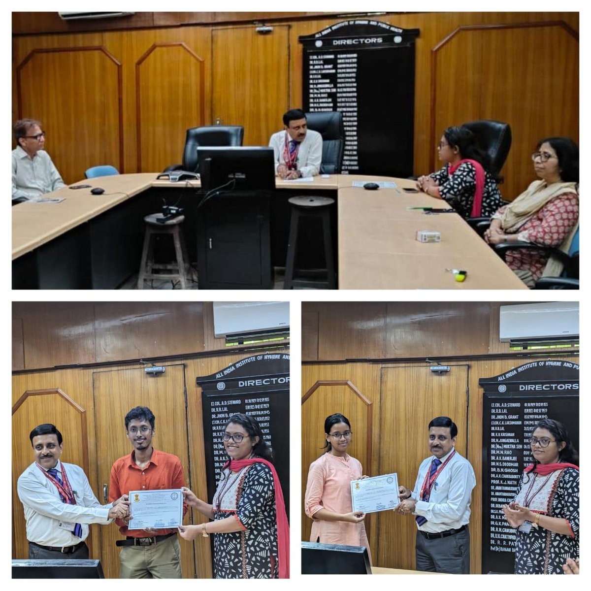 aiihphkolkata's tweet photo. The Department of OH, AIIHPH, had conducted a four month internship course for two https://t.co/37FCS349dp students from RKMVERI, Narendrapur where they were trained in various theoretical and practical aspects of Occupational Health. https://t.co/lOVRhS7zYW