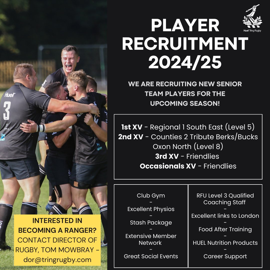 SENIOR PLAYER RECRUITMENT 

Have you got what it takes to be a Ranger? Come down to Cow Lane and find out!