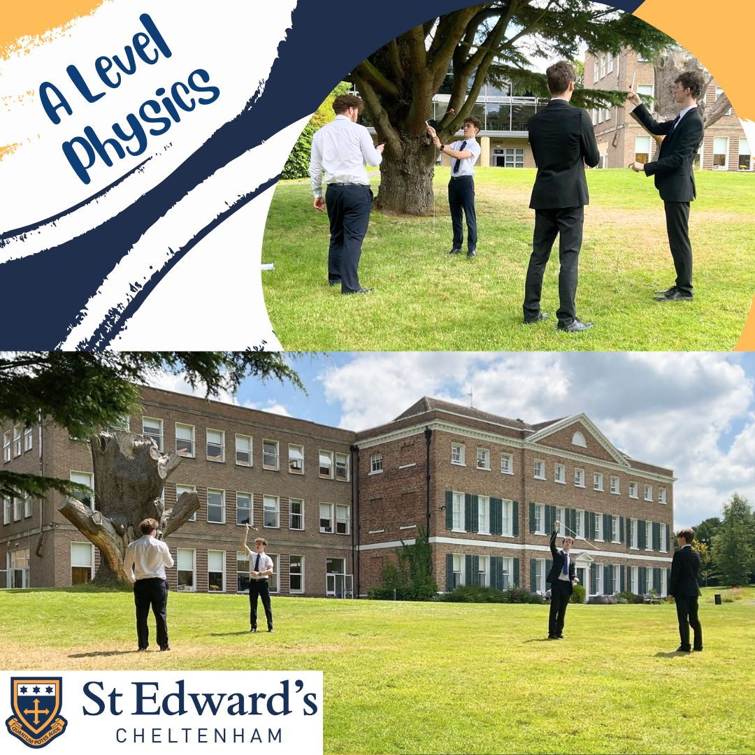 The A Level Physics students made the most of last week's sunny weather: conducting an A Level investigation to prove the relationship between radius and velocity in circular motion. They worked collaboratively &amp; showed an excellent level of intellectual curiosity.
#SECScience
