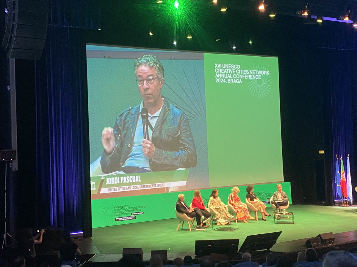 Passionate input by <a href="/jordipascual21/">Jordi Pascual</a> on the key role of #culture for tackling the major challenges of the present &amp; the future and the paramount role of <a href="/uclg_org/">United Cities</a> in this regard. #creativecities #UCCN