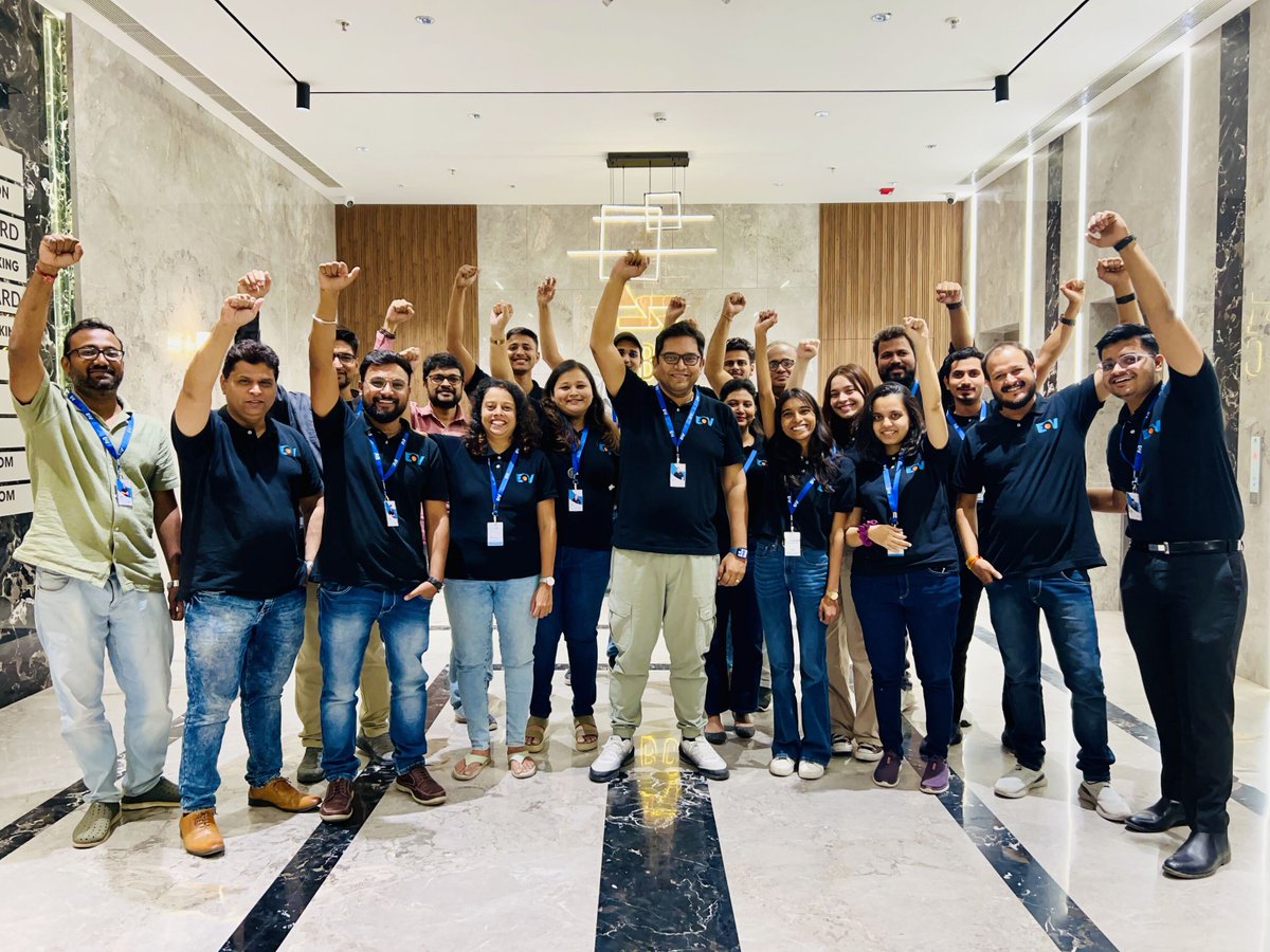 EOVDigital's tweet image. Reunited and it feels so good!   

The EOV team is finally back together at Pune HQ after 6 months of conquering the remote work life. 

We&apos;re energized, inspired, and ready to tackle new challenges together.   
.
.
.
.
.
#RemoteWorkWins #BackTogetherStronger #EmbarkingOnVoyage