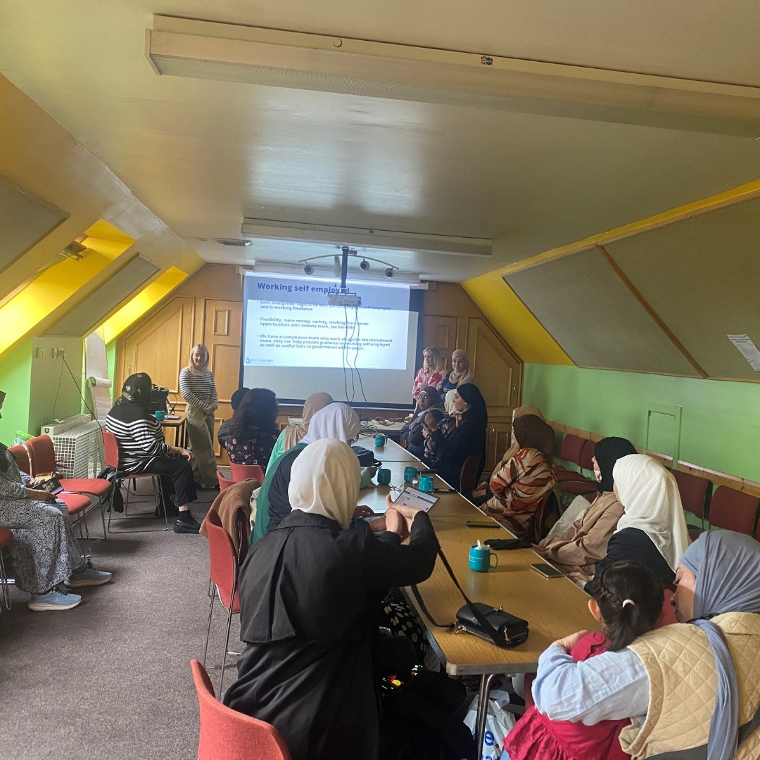 dalsltd's tweet photo. Thank you to International Women's Group in Glasgow for welcoming us to speak about careers in the language industry!

International Women's Group helps women build the skills and confidence to become active citizens through education, employment, volunteering and leadership. https://t.co/FEXT7UMT1U