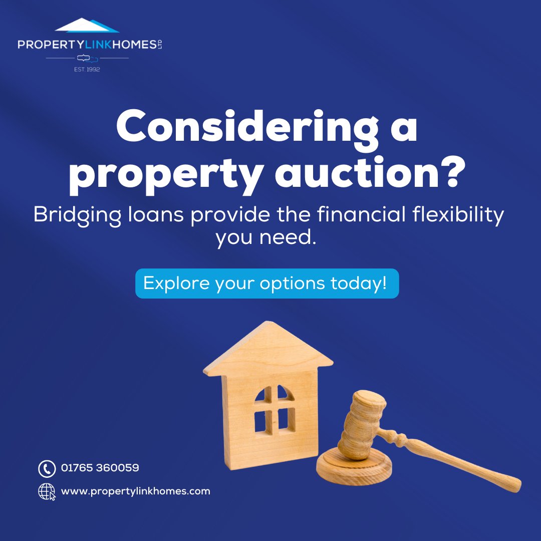 Unlock the door to new investments with bridging loans! Perfect for property auctions and more. Discover the possibilities today. #PropertyLinkHomes #YourPropertyPals