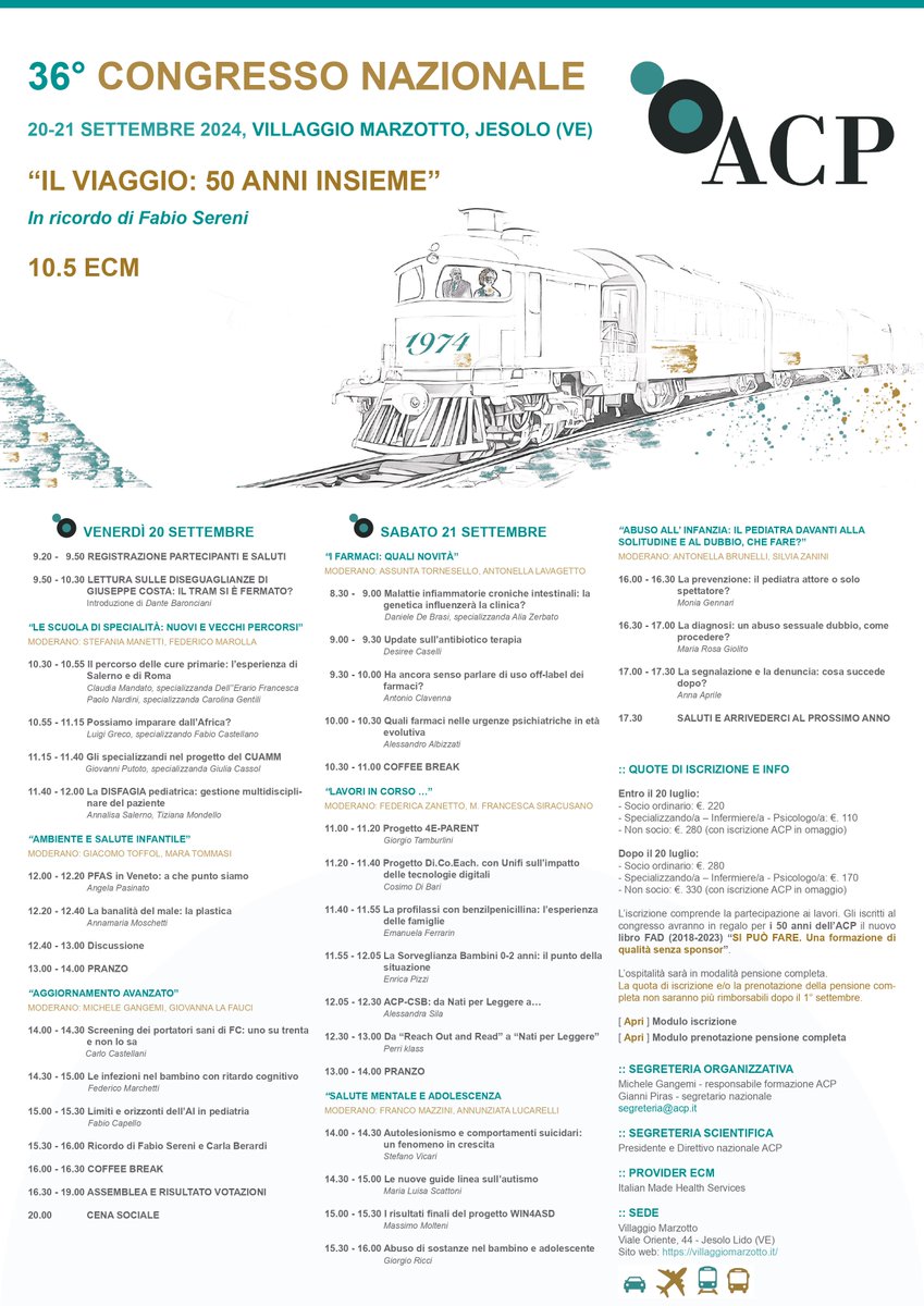 ACP_it's tweet photo. 📷 [ PROROGA ISCRIZIONI AGEVOLATE AL 20 LUGLIO ] 36° #Congresso Nazionale ACP, 20-21 settembre 2024, #jesolo (VE) Per iscriversi 👉https://t.co/cK0JAoCcFG https://t.co/BfcLwjXG1a