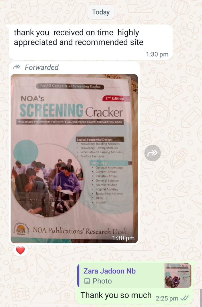 M_Ali_K_786's tweet image. Student feedback
CSS books by NOA Publications
CSS PMS books and notes WhatsApp 03468134627
#cssbooks #cssnotes #cssbookshomedelivery #cssbooksonline #noacssbooks