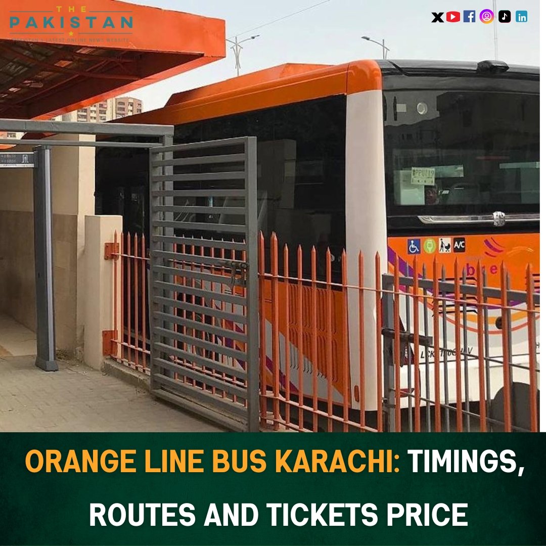 thepakistan2021's tweet image. 🚌 Karachi&apos;s new Orange Line Bus, named after Abdul Sattar Edhi, is now operational! Get all the details on routes, schedules, and tickets right here. 🚍
Read more at thepakistan.pk/orange-line-bu…
 #KarachiTransport #OrangeLineBus #PublicTransport #AbdulSattarEdhi #MassTransit